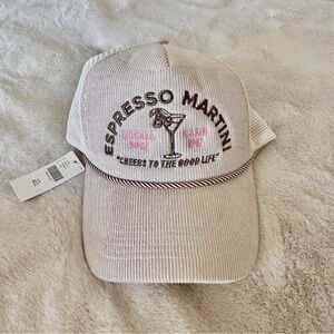 Anthropologie Espresso Martini Vintage Mesh Trucker Hat